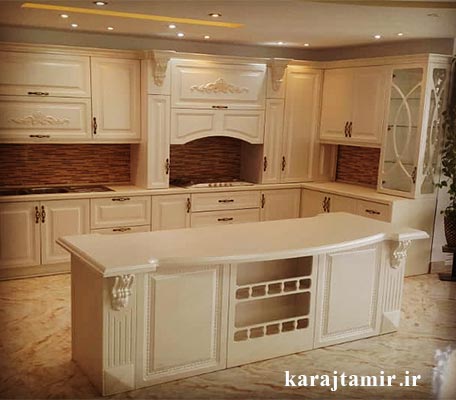 طراحی و نصب کابینت آشپزخانه در مهرویلا 